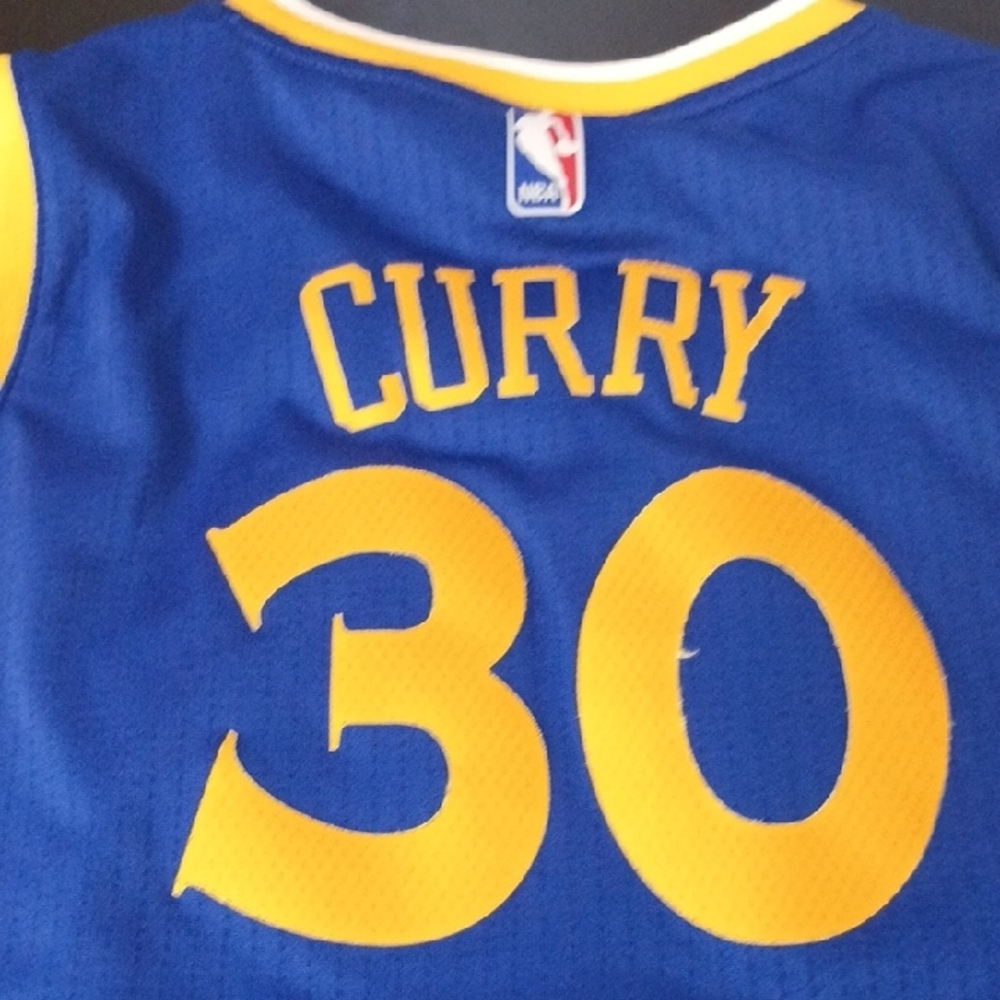 Adidas Golden State Warriors Blue and Yellow Jersey - Picture 2 of 2